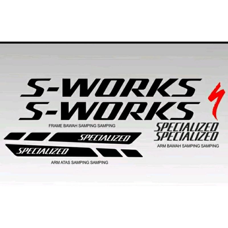 Specialized sworks decal Bicycle frame sticker sticker Shopee