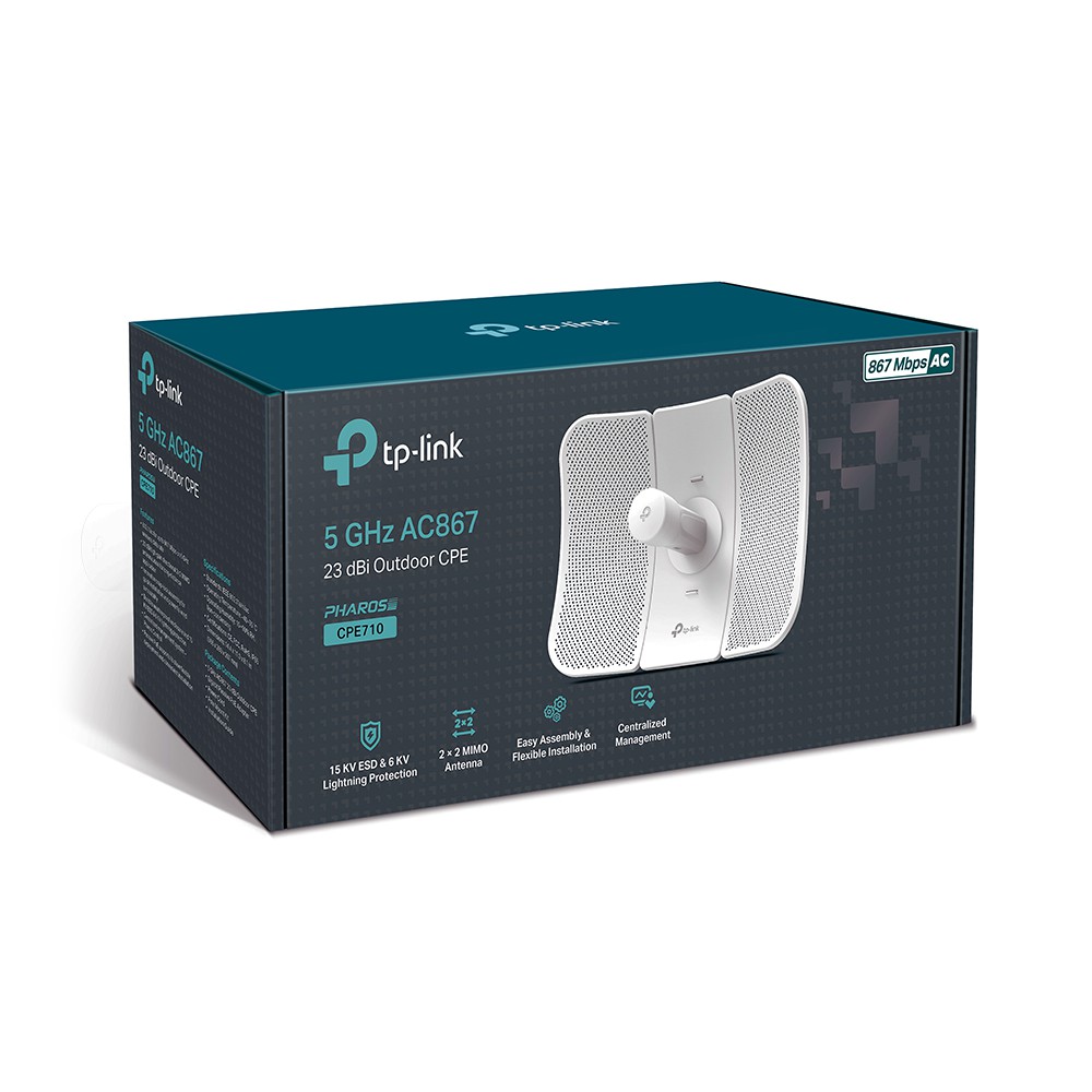 TP-Link CPE710 5GHz AC 867Mbps 23dBi Outdoor CPE — view 4