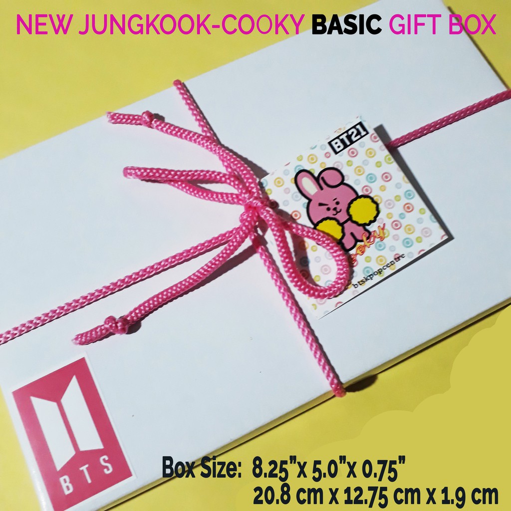 BTS BT21 Jungkook Cooky Basic Gift Box (4 Items with ...