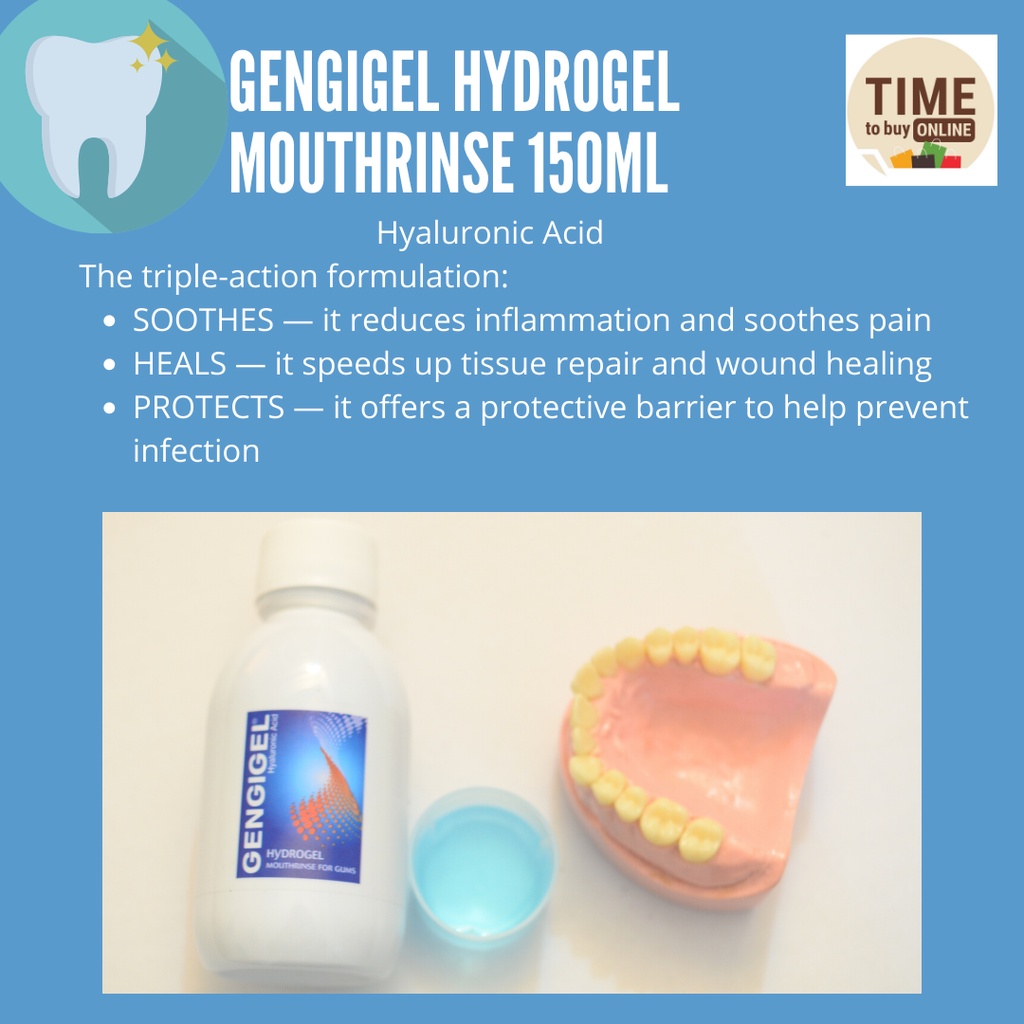 Gengigel Hydrogel Mouthrinse 150ml (Hyaluronic Acid) Shopee Philippines