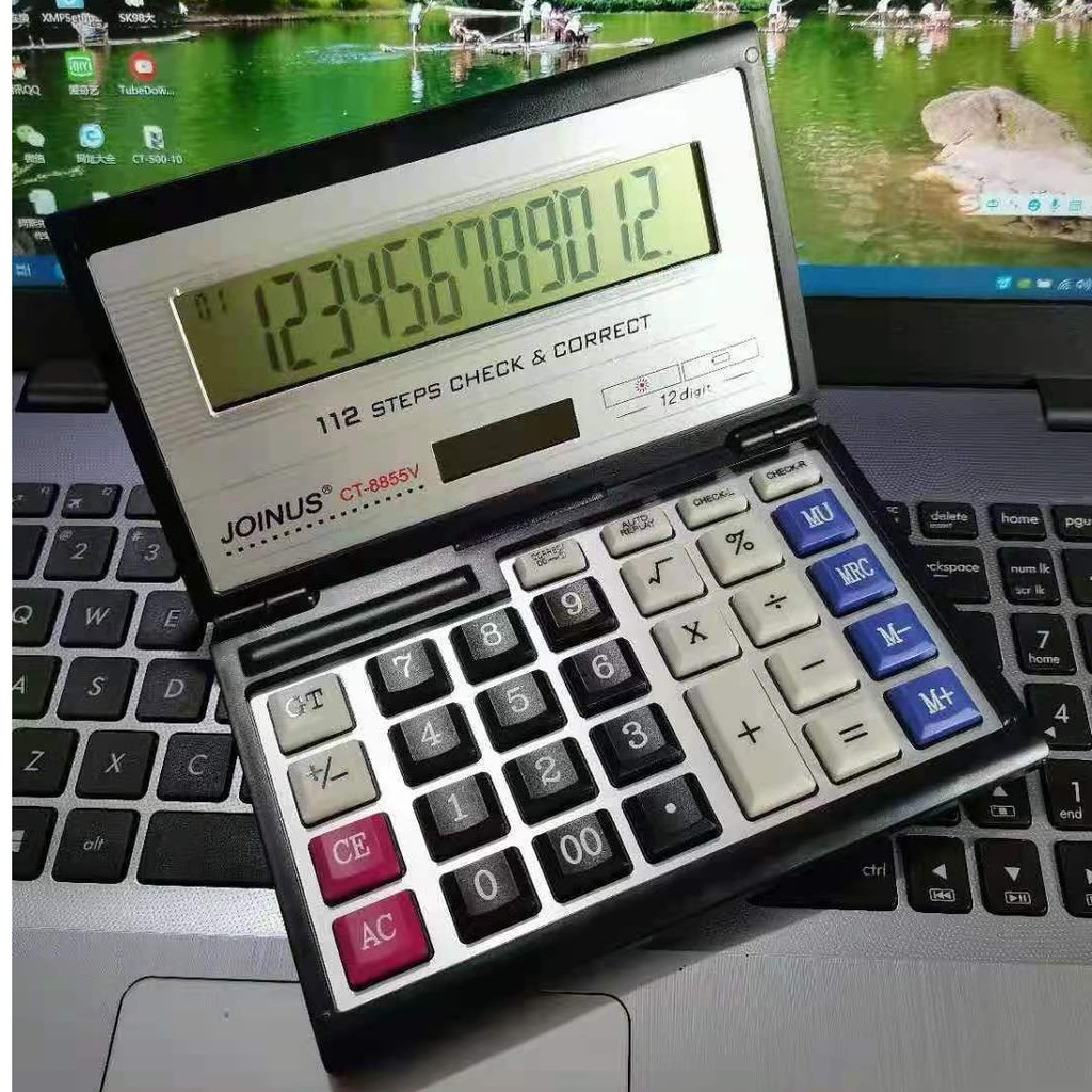 Folding flip calculator solar calculator large screen financial office