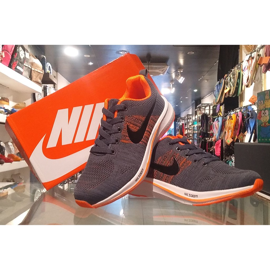 nike zoom grey and orange
