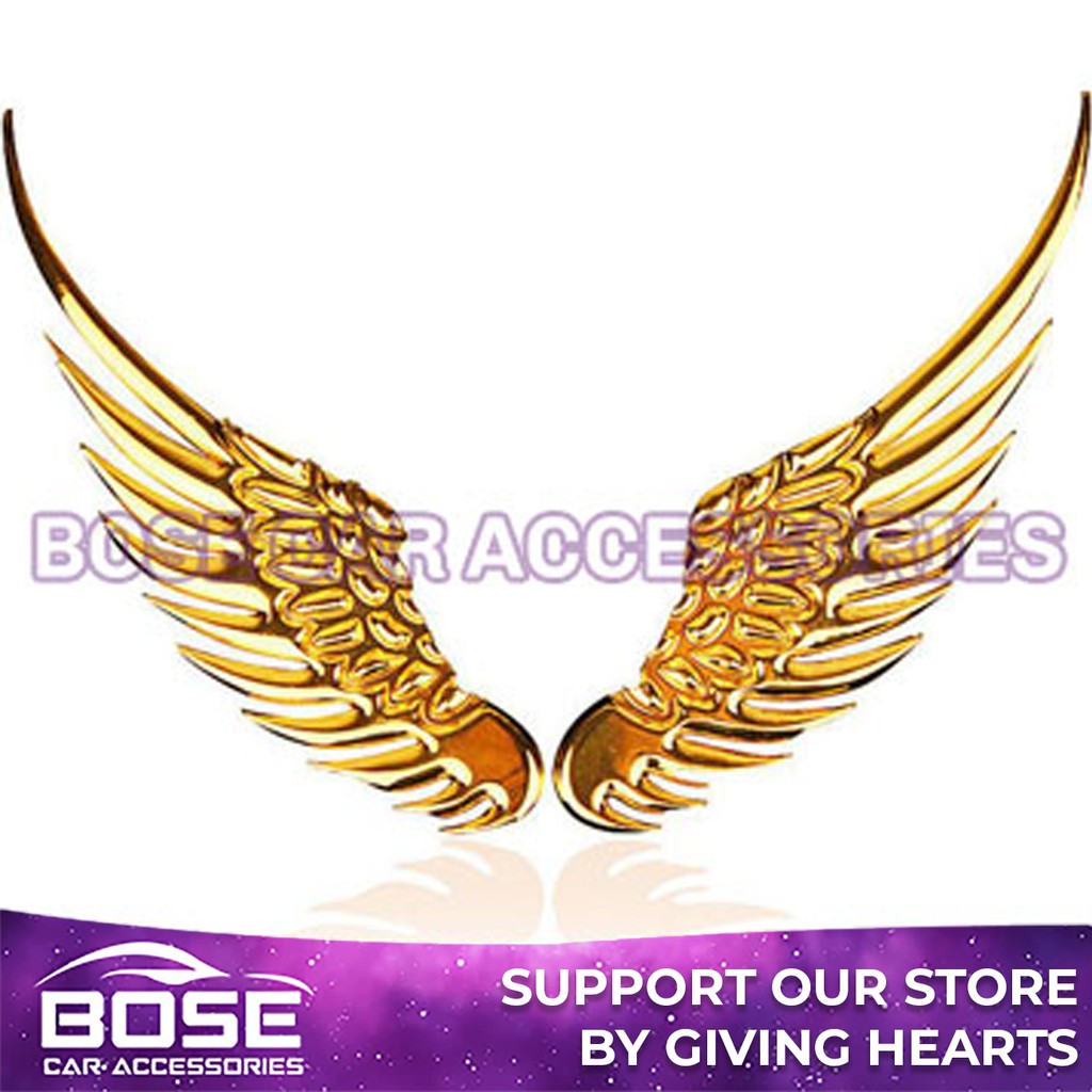 3D Elegant Wings Sticker Decal / Wing Stickers Decals Emblem for Motor