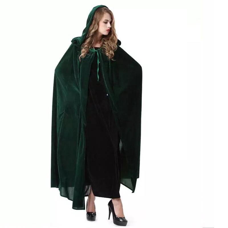 3halloween Costumes Adult Long Cloak Witch Wizards Hood Capes Shopee Philippines 0500