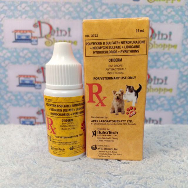 Otiderm Ear Drops for Dogs and Cats 15ml Shopee Philippines