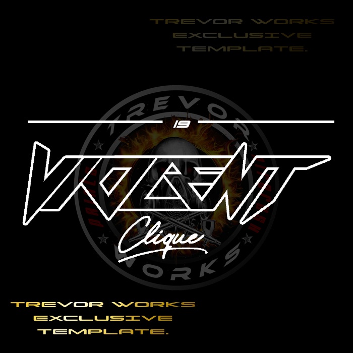 Violent Clique Car windshield Sticker(TREVOR WORKS EXCLUSIVE) | Shopee ...