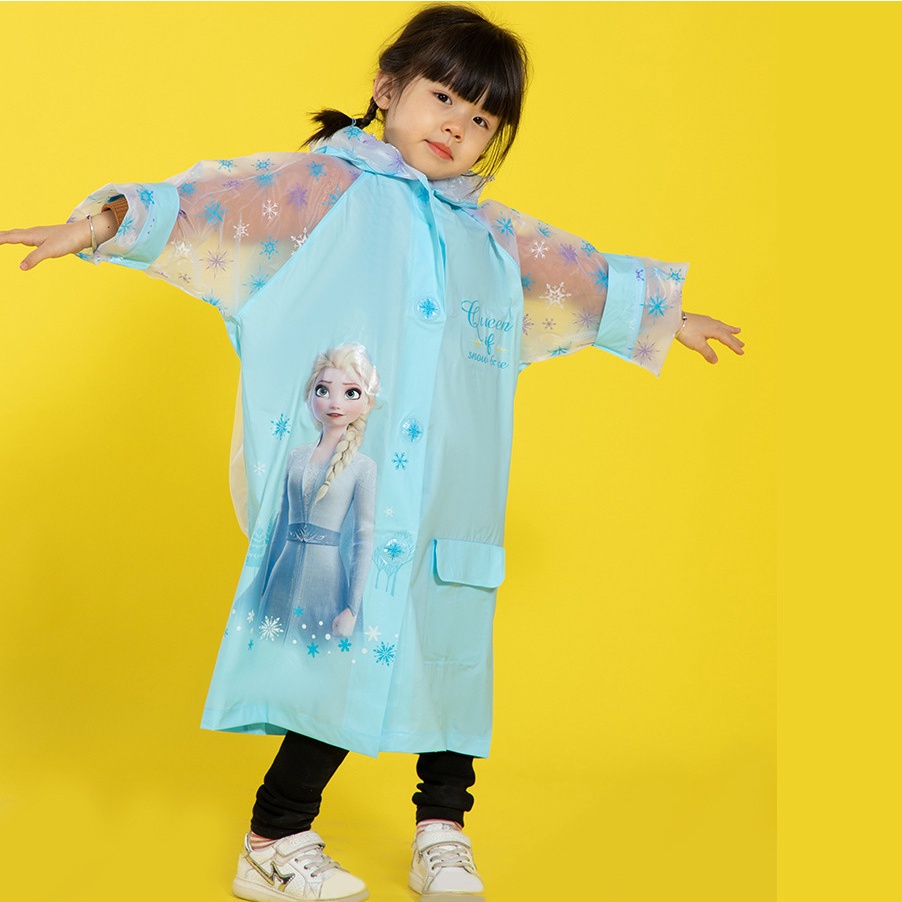 Spider man snow and ice theme raincoat children's raincoat integrated