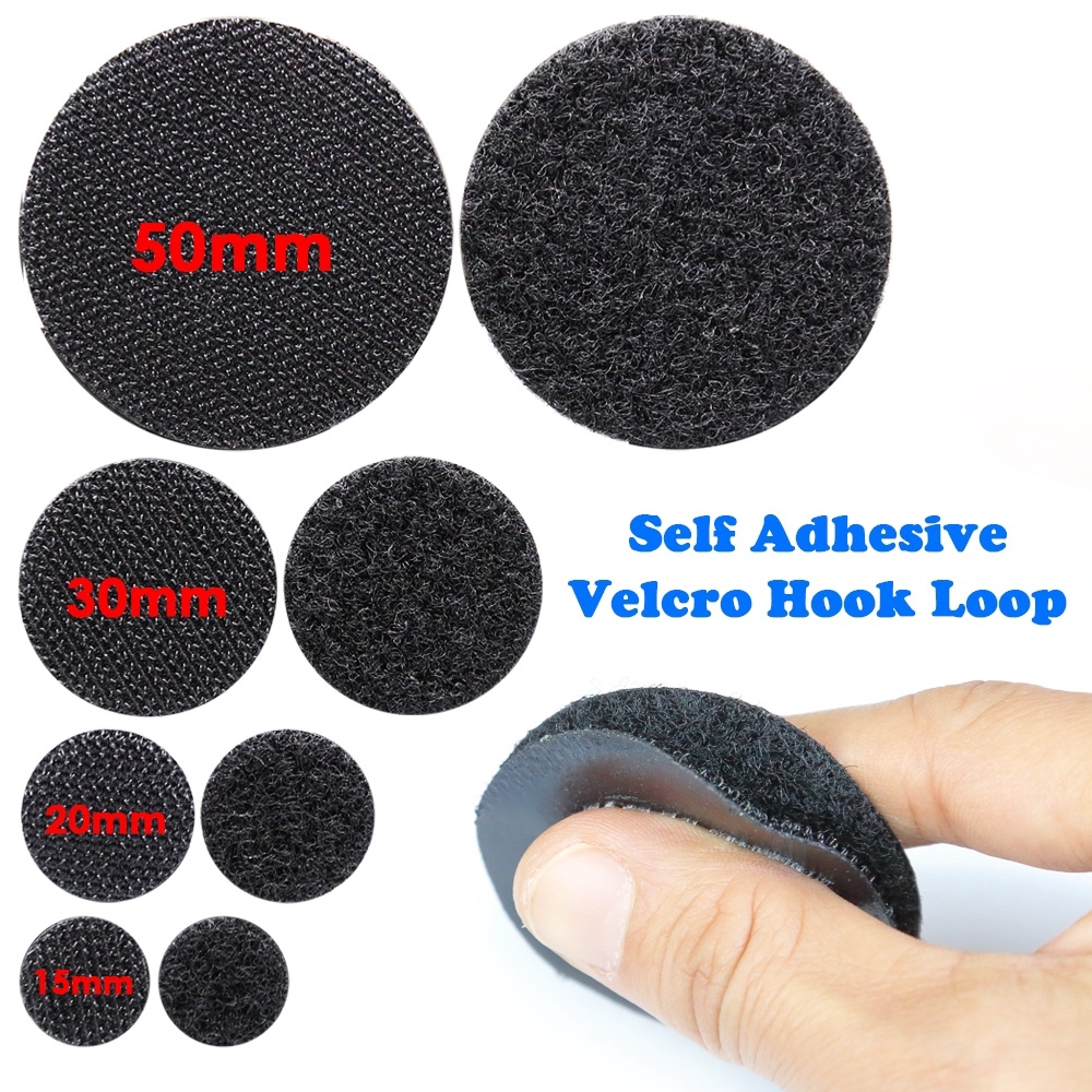 Magic Sticky Self Adhesive Velcro Dots Double Sided Tape Heavy Duty Hook And Loop Circles Velcro Sticky Pads Shopee Philippines