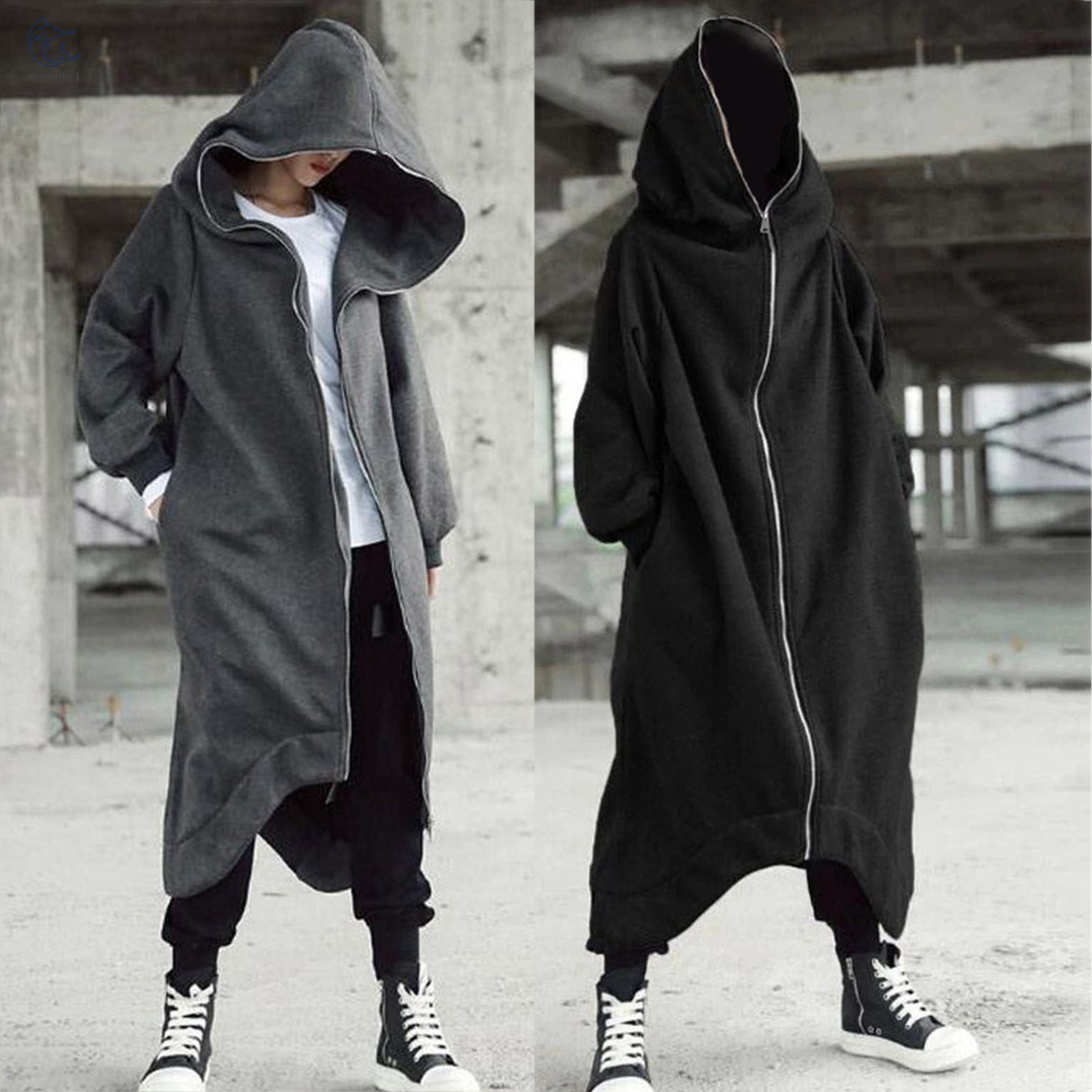 long hoodie coat