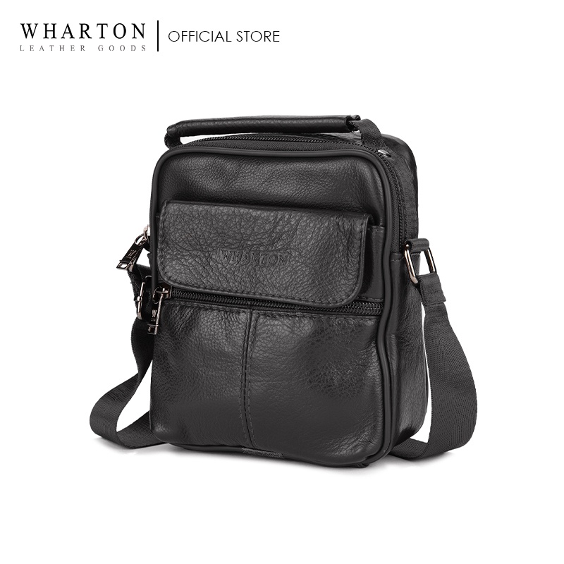 Wharton Slim Leather Sling Bag | Shopee Philippines