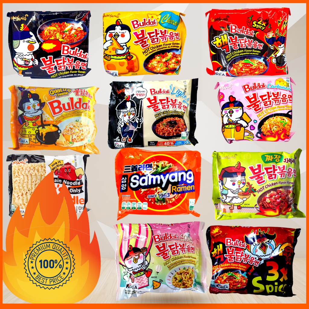 Samyang Buldak 2x/3x/cheese/original/ramen/carbo/jjang/cream/light/stew ...