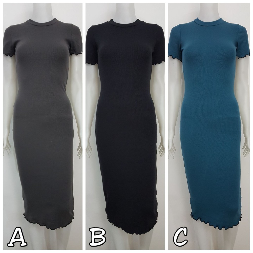 Trendy Lettuce Dress Maxi Shopee Philippines