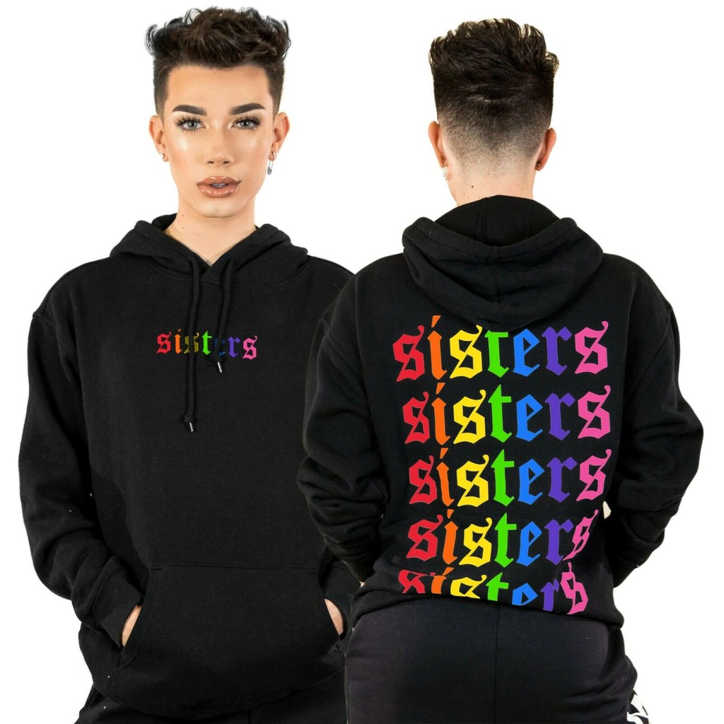 pink james charles hoodie