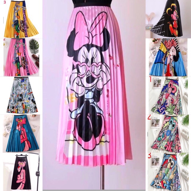 mickey mouse maxi skirt