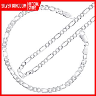 Silver Kingdom Original 92.5 Italy Silver Korean Jewelry Men Necklace & Bracelet NB350+MB05