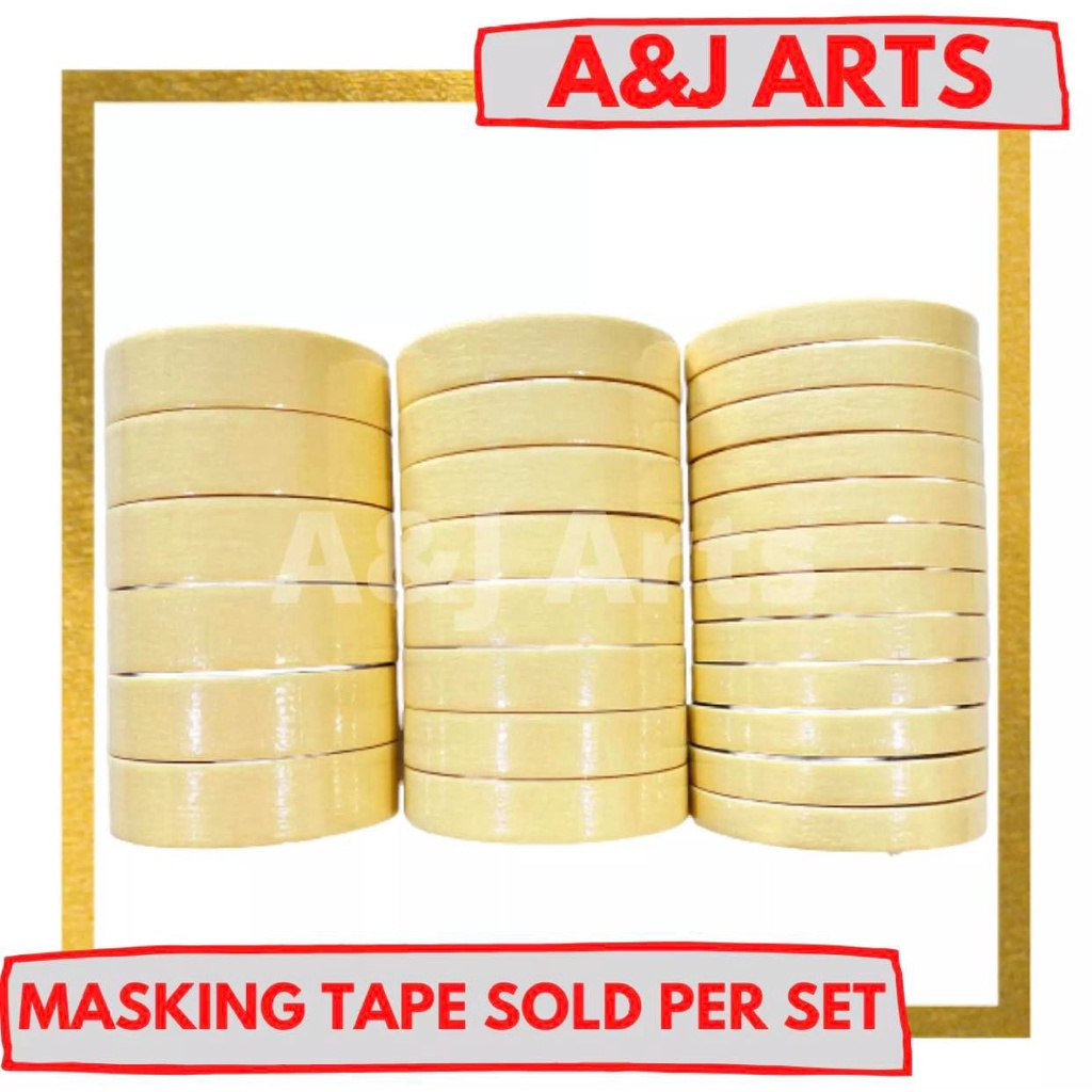Masking Tape Sold Per Bundle 1/2, 3/4, 1" Rambo Brand Shopee Philippines