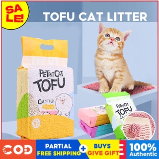 【Fast delivery】6L Cat Litter Food Grade Plant Tofu residue Made Flushable Cat Litter Sand