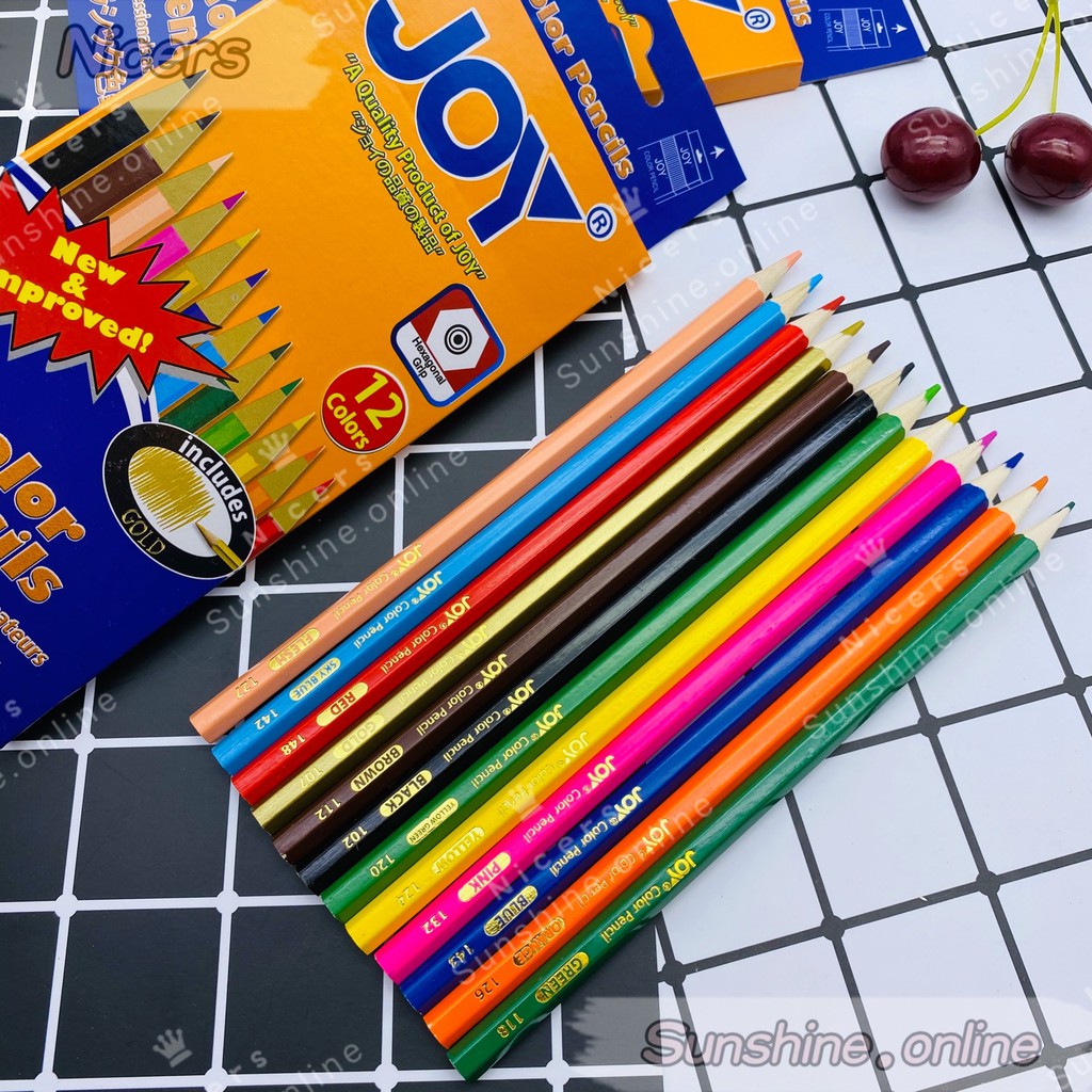 12pcs JOY color pencil 7" Long 7inchs color pencils Shopee Philippines