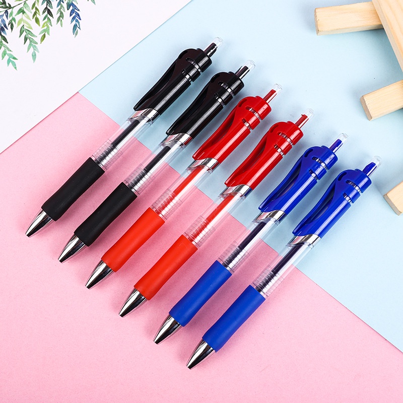 Press Pen K35 Gel Pen 0.5 Mm Red Blue Black Refill Bullet Head