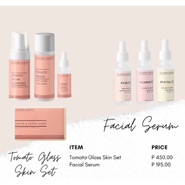 FACIAL SERUM BY GLOW LAB PH SKINCARE AND COSMETICS Shopee Philippines