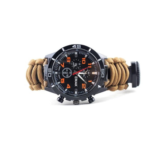 16in1 waterproof survival tactical Hiking paracord strap watch bracelet