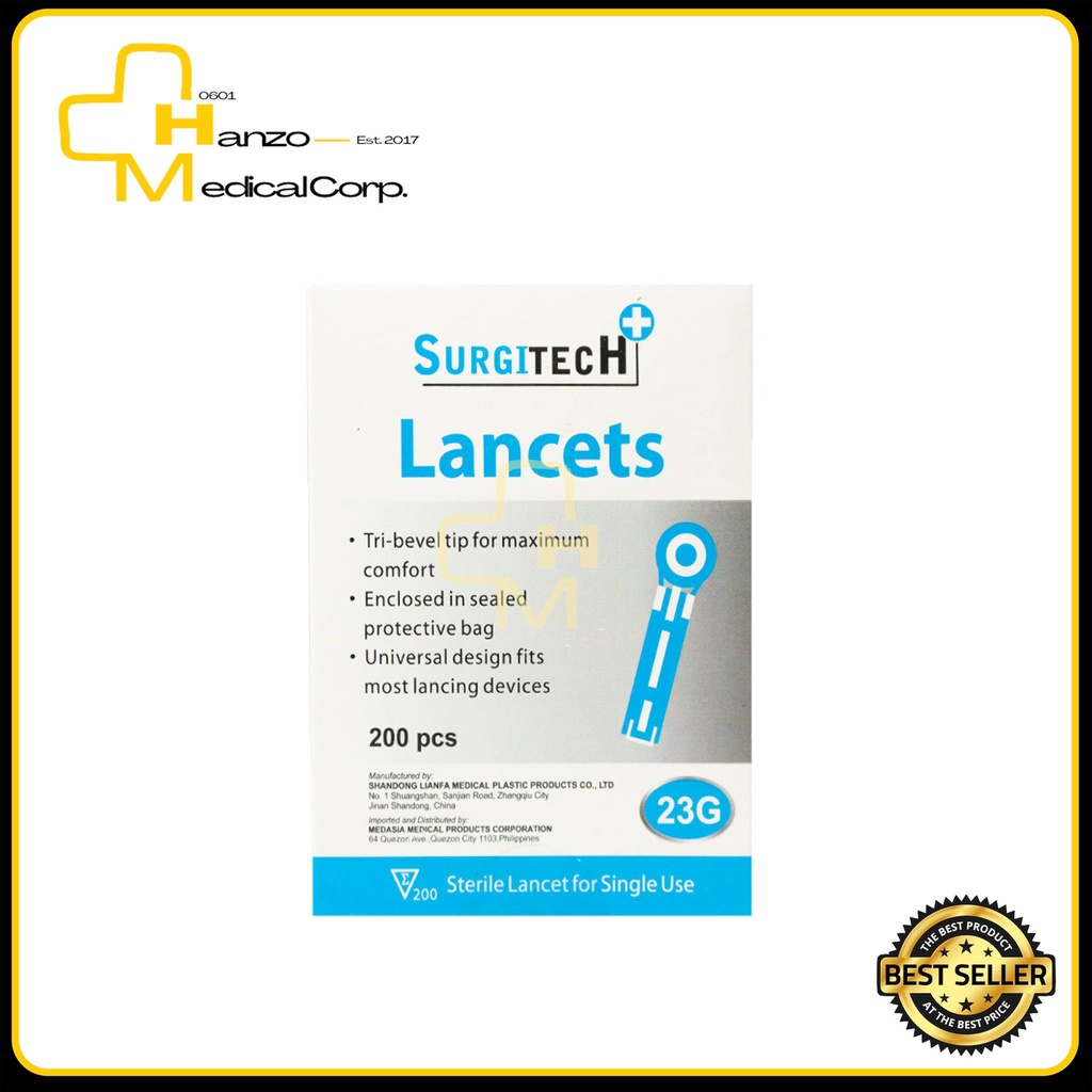 SURGITECH LANCETS GAUGE (23, 30 G) Shopee Philippines