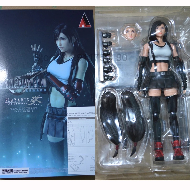 25cm Game Final Fantasy VII Remake Tifa Lockhart Play Arts FF7 PVC ...