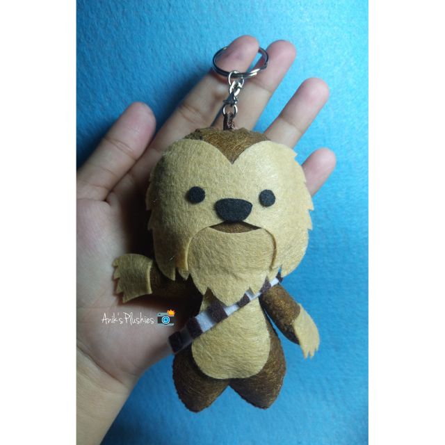 chewbacca keychain plush