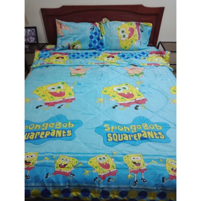 Spongebob Comforter Bedsheet Set Shopee Philippines