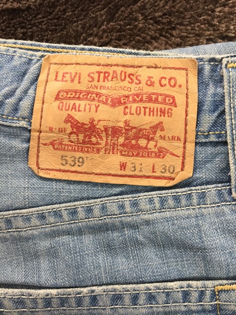 LEVIS 539 Straight Jeans Button Fly (Authentic) | Shopee Philippines