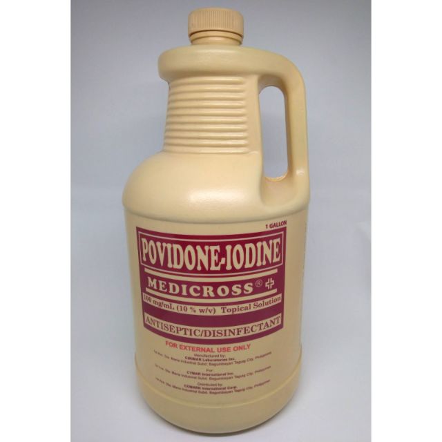 MEDICROSS Povidone Iodine 10 (Gallon) Shopee Philippines