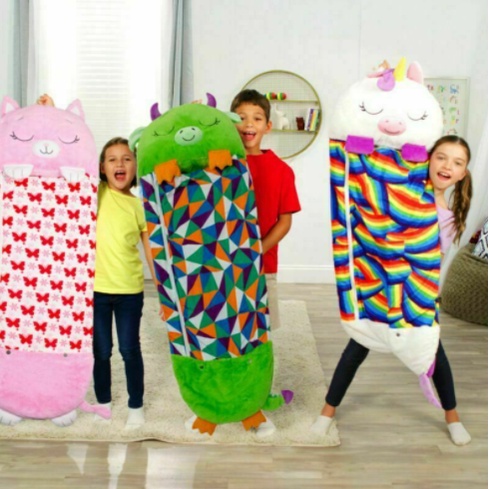AIC Happy Nappers Sleeping Bag Kids Boys Girl Play Pillow
