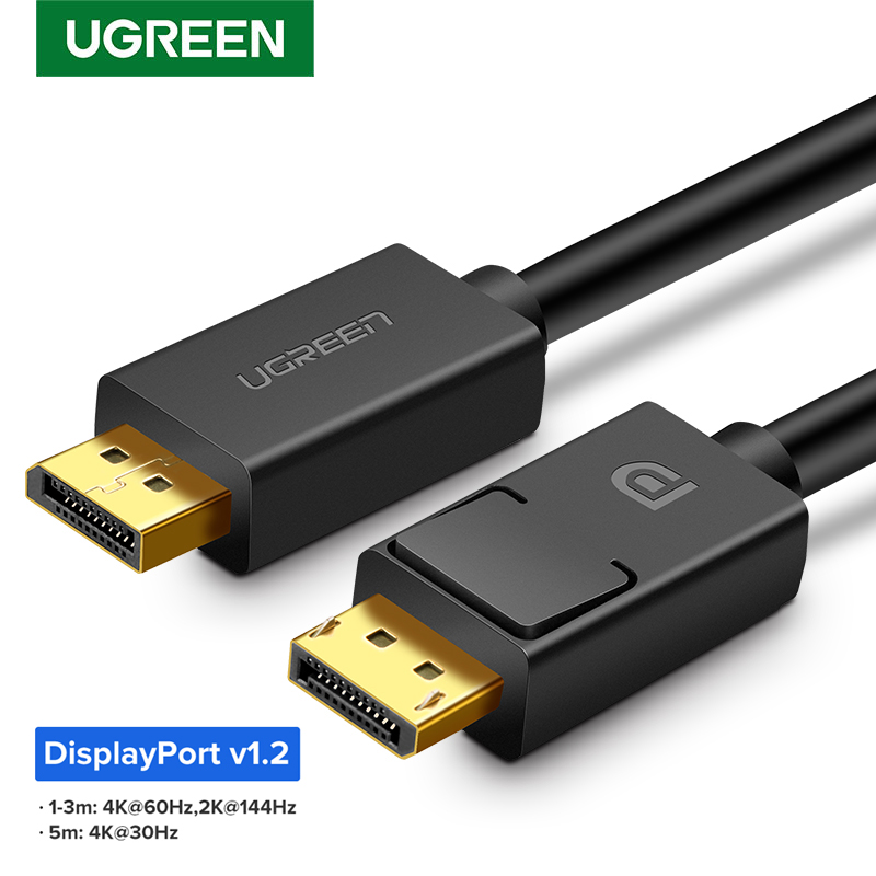 Ugreen Displayport Cable 4k 60hz 144hz Display Port Cable 1 2 For Hdtv Projector Computer Monitor Dp To Dp Shopee Philippines