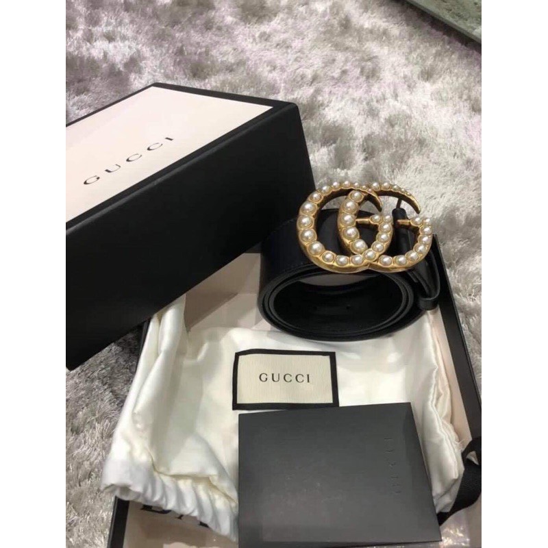 full black gucci belt