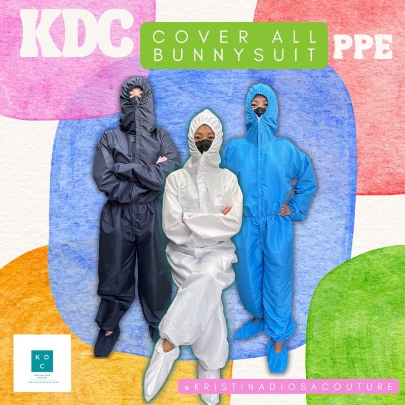 PPE Bunny Suit Overalls Hazmat Microfiber Reusable Washable by KDC ...