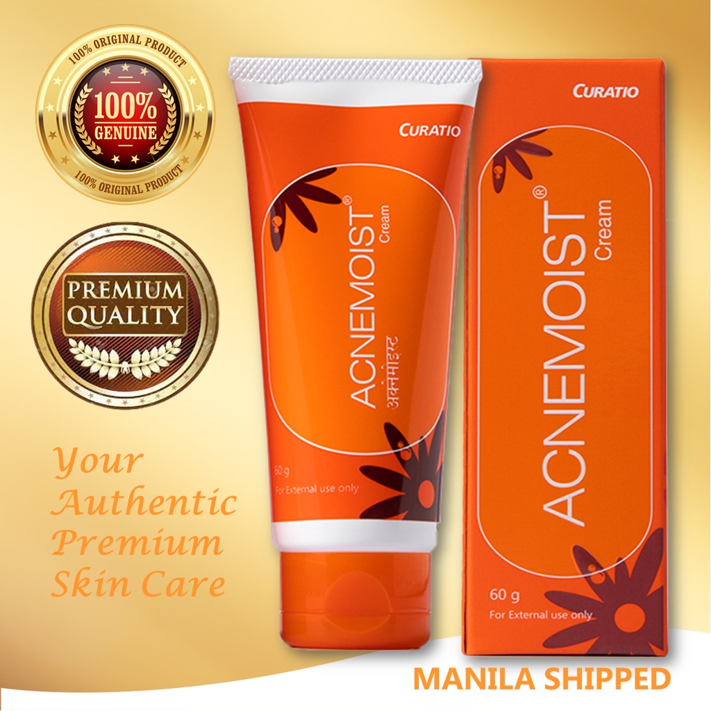 ACNEMOIST Cream Oilfree Moisturizer 30g ONHAND GENUINE ACNE MOIST Curatio Acne pimples Shopee