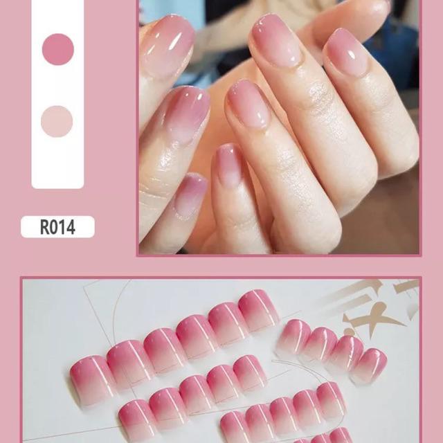  BEST SELLER KOREAN INS FASHION FAKE NAILARTS HYUNA STYLE 24 pcs Fake  nails with 1 glue | Shopee Philippines