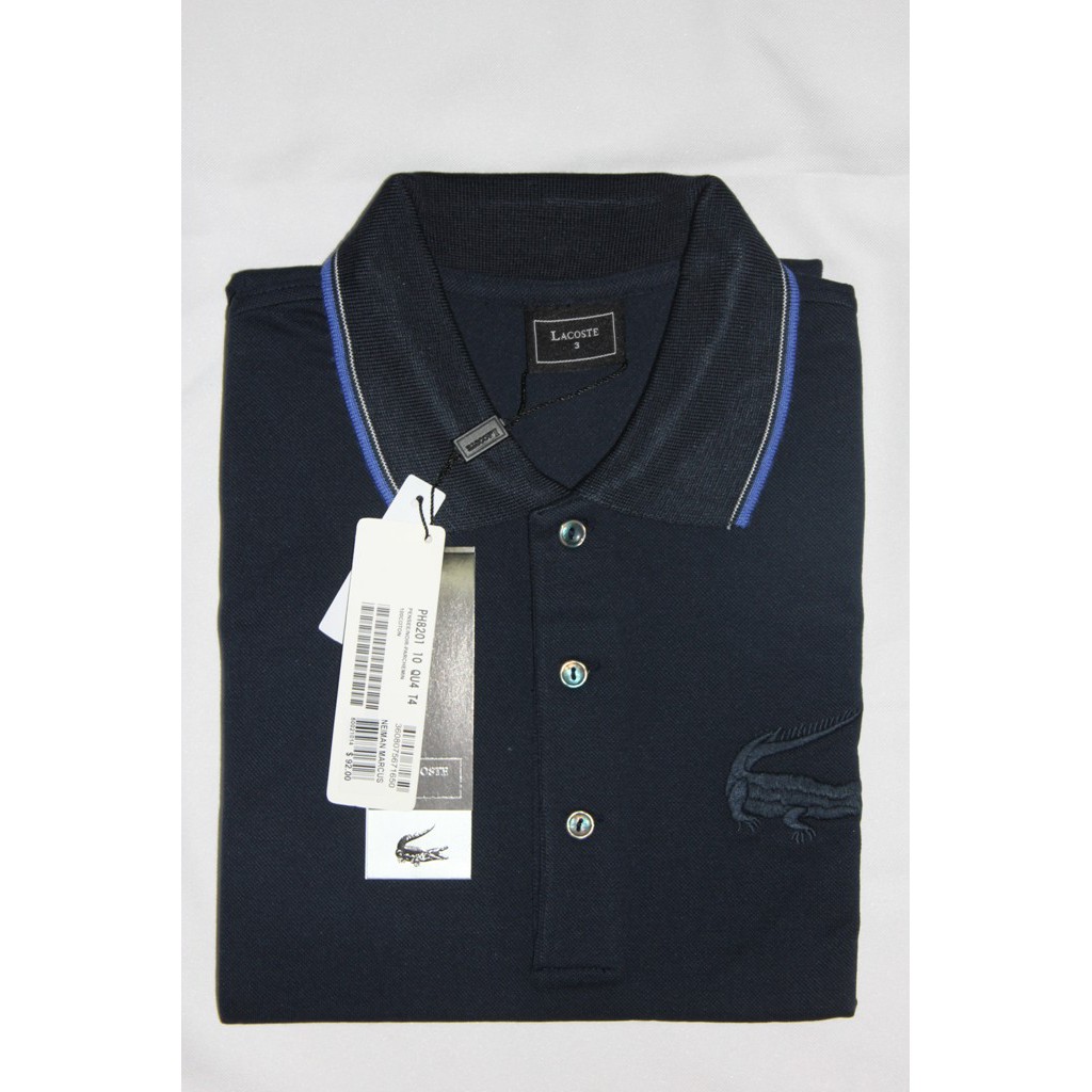 lacoste oversized croc polo shirt