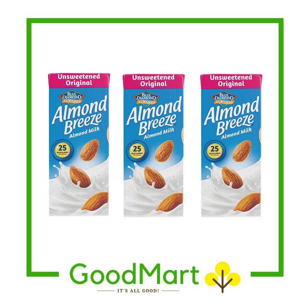 Blue Diamond Almond Breeze Almond Milk Unsweetened ...