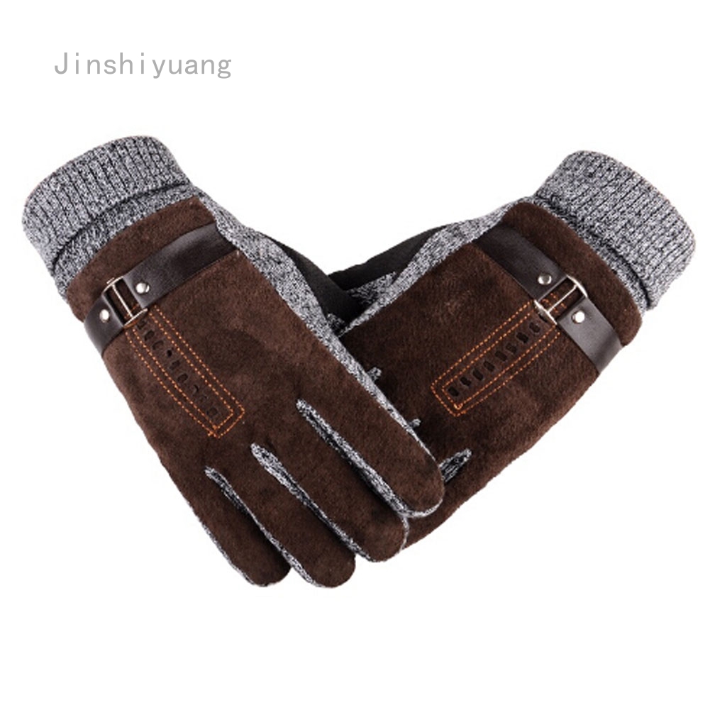 long leather gloves mens