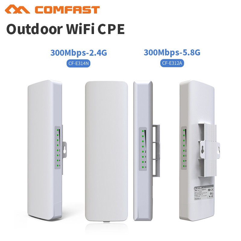 Comfast CF-E314N V2 / CF-E312A Routers/ Repeaters 300Mbps 2.4Ghz 5.8Ghz ...