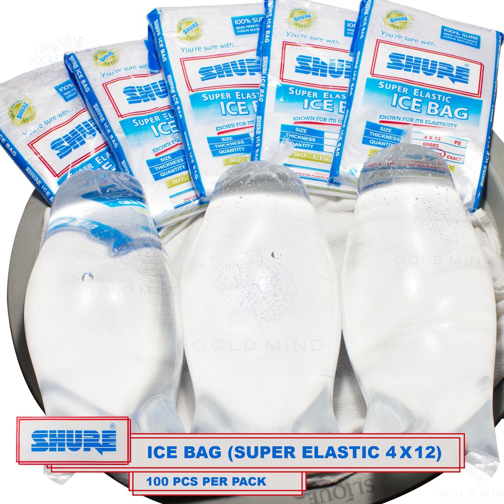 Plastic ICE Bag 100PCS 4 x 12 PE SHURE Shopee Philippines