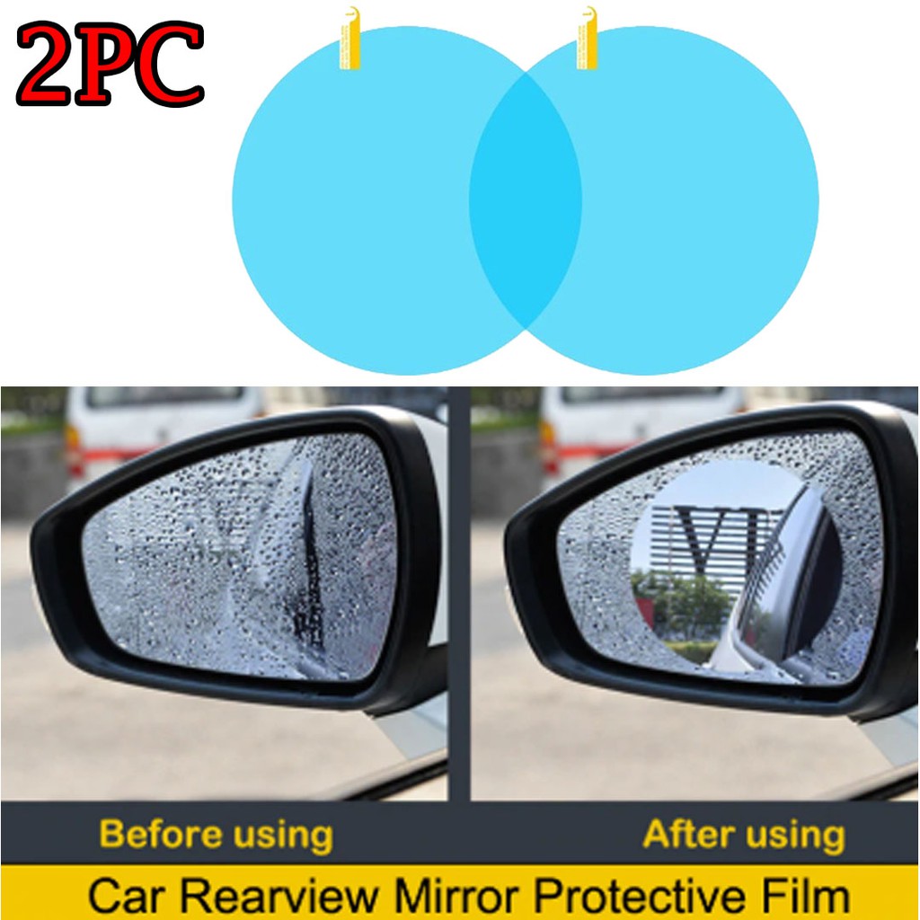 2 pack car rearview side mirror anti fog rainproof clear film | Shopee ...