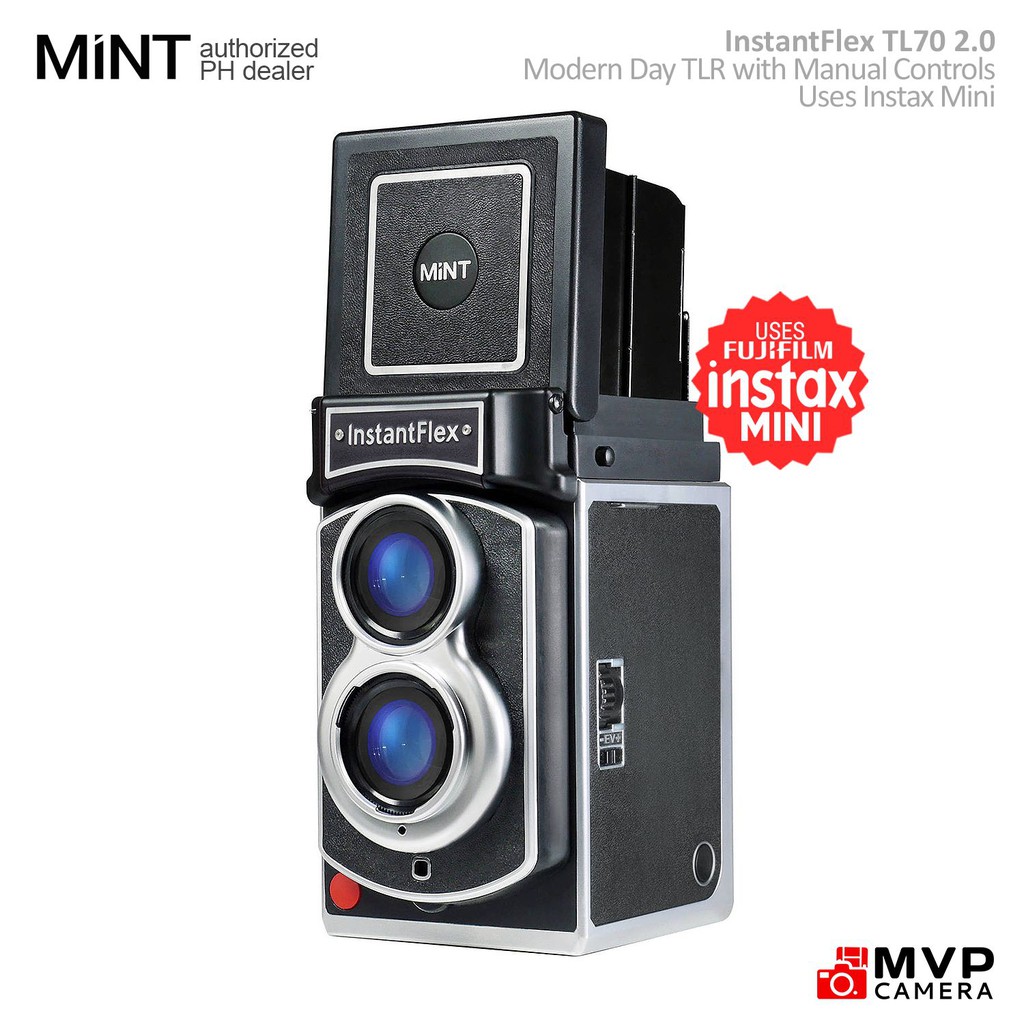 Mint Camera InstantFlex TL70 2.0 Instant uses INSTAX MINI MVP Camera