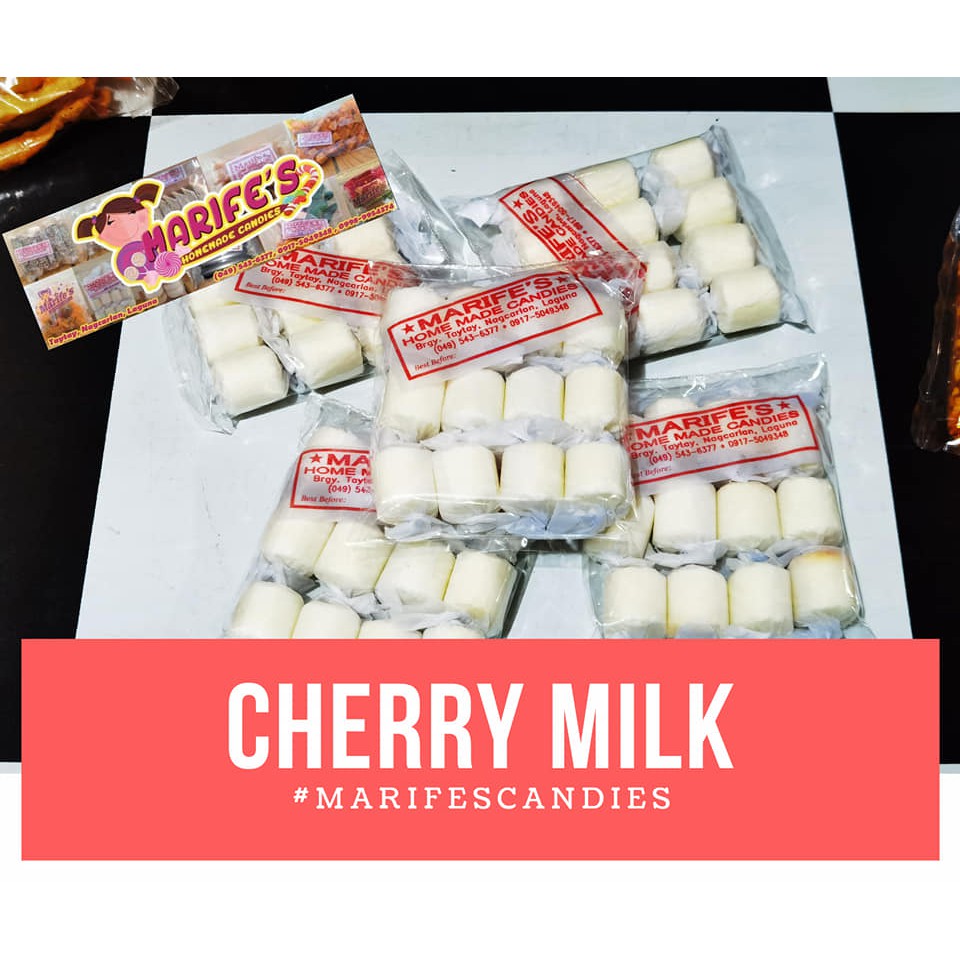 Cherry Milk Candy Per Pack of Nagcarlan Laguna's Delicacies Shopee