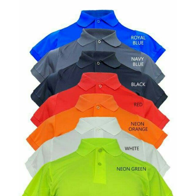 orange dri fit polo shirt