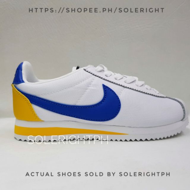 yellow nike cortez mens