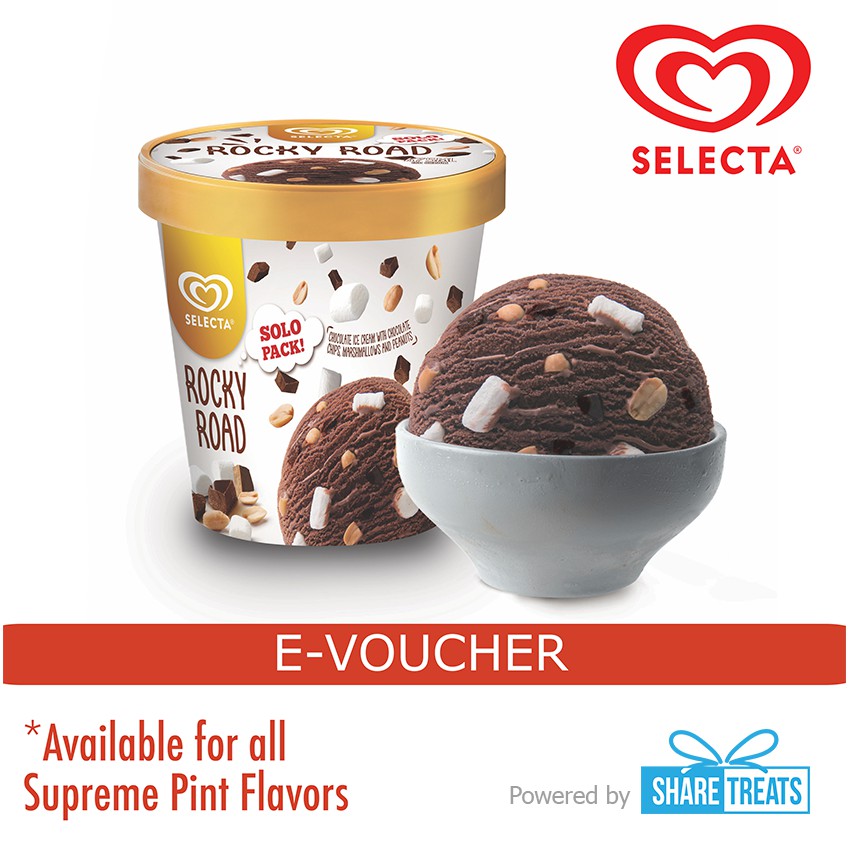 Selecta Supreme Pint Ice Cream 475ml Sms Evoucher Shopee Philippines