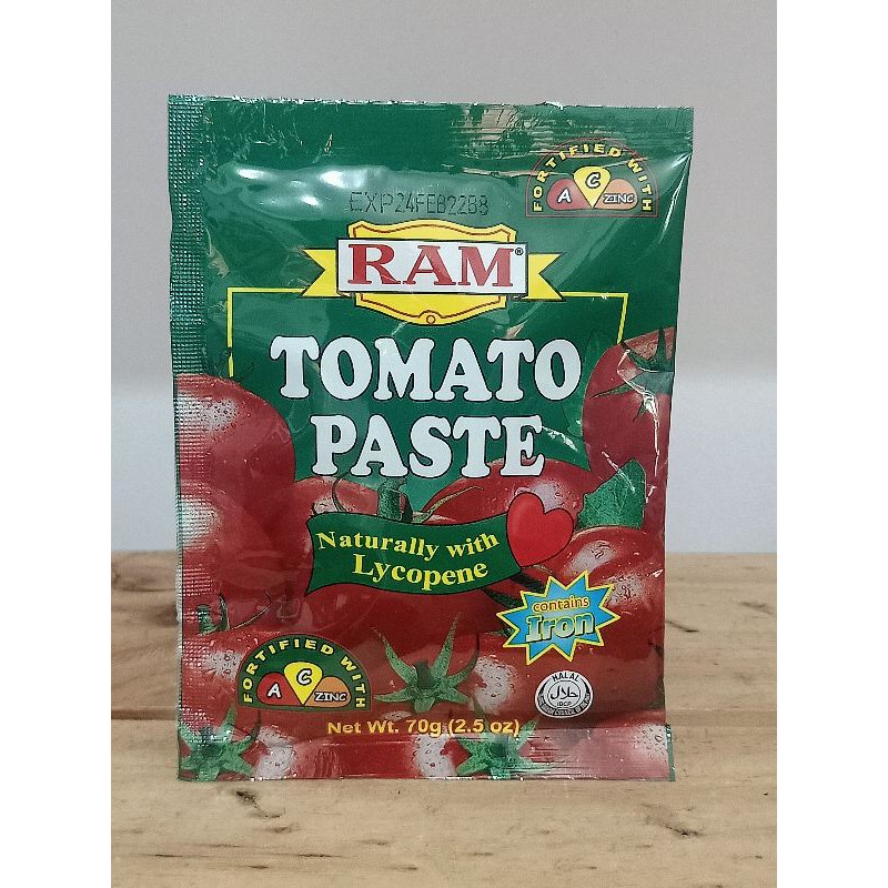 Ram Tomato Paste 70g / 2.5oz (Low Carb/Keto Friendly) Shopee Philippines