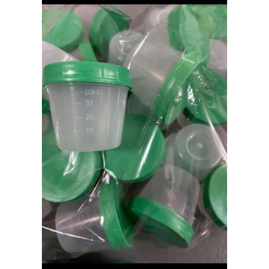 Specimen cup ( Urine Cup Stool Cup Sputum Cup) Green and Blue (Order ...